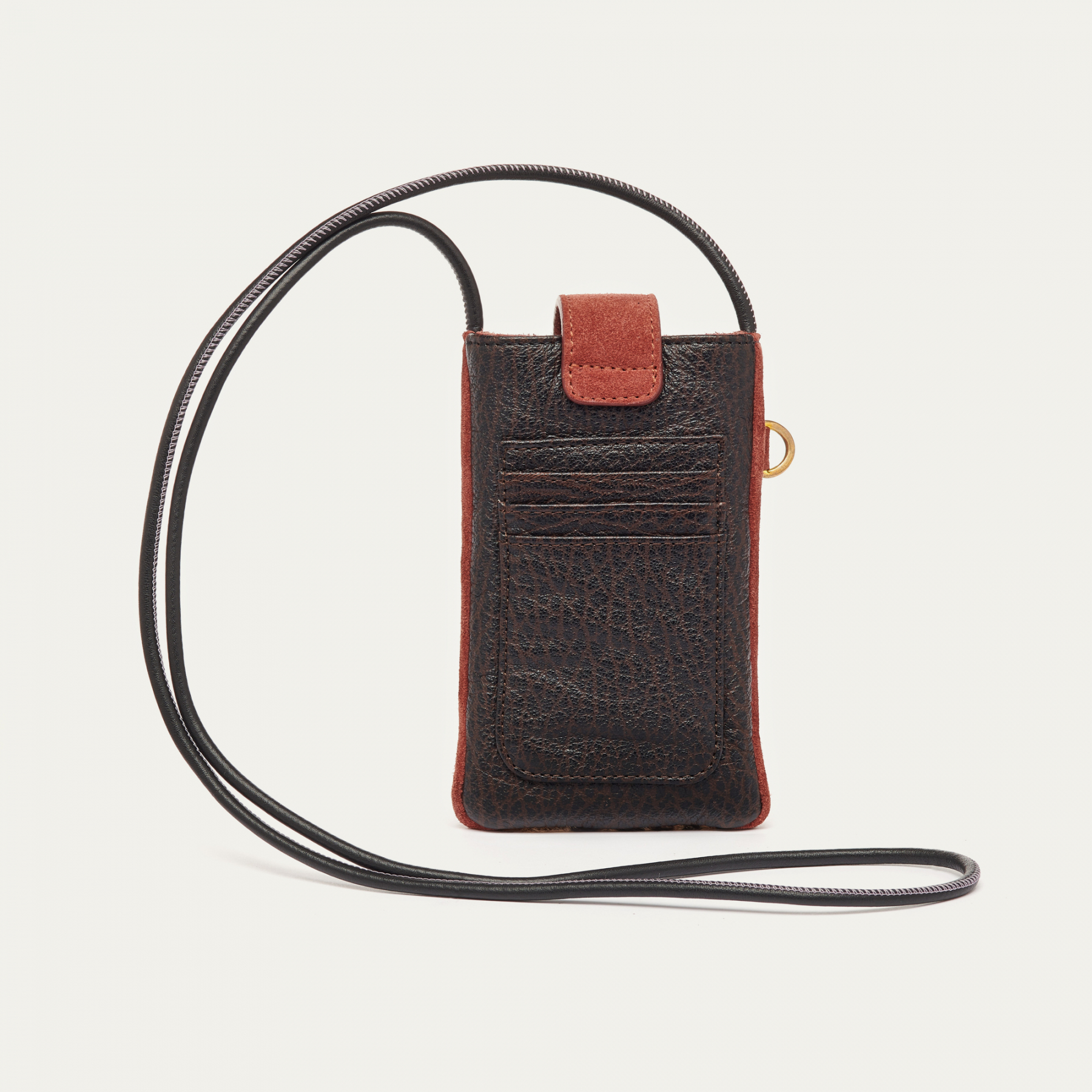 leather phone pouch with strap