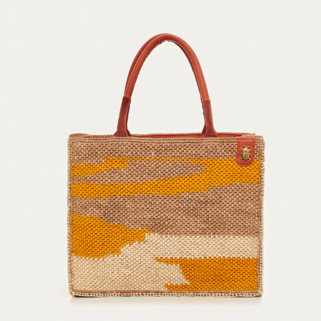Raffia Crochet Archi Bag