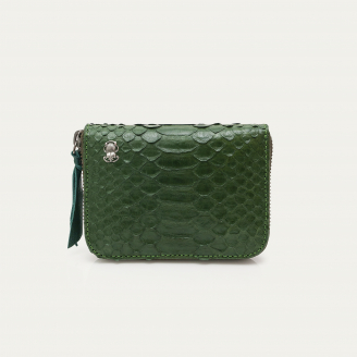 Bronze Green Python Wallet Mini Bob