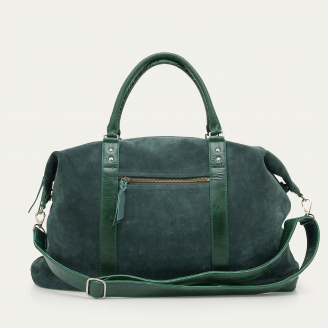 Emerald Green Leather Roger M Week End Bag