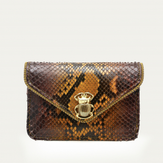 Tiger Eye Python Card Holder Alex