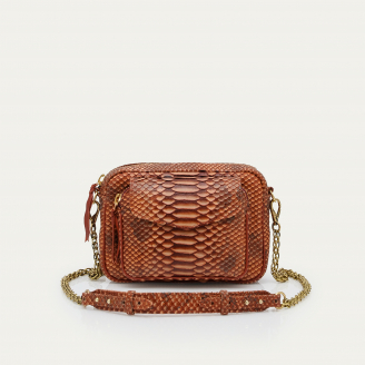 Washed Copper Python Charly Bag