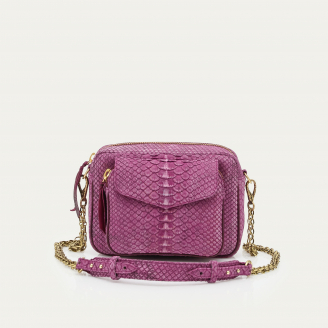 Mixed Purple Red Python Charly Bag
