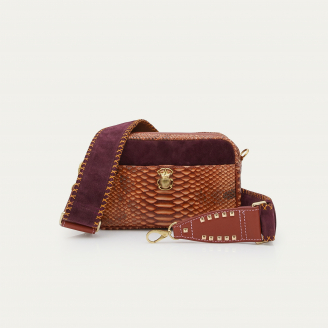 Washed Copper Python Bag Lily