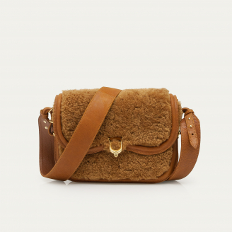 Copper Shearling Manon Bag