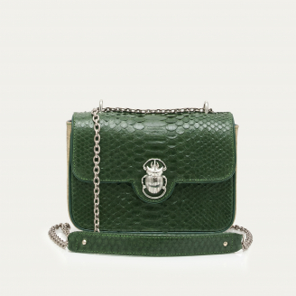 Bronze Green Python Bag Ava Medium