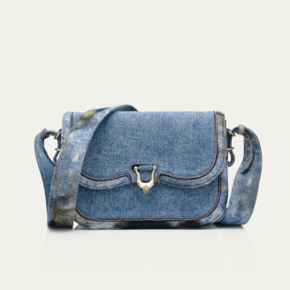 Sac Cuir Manon Tissus Denim