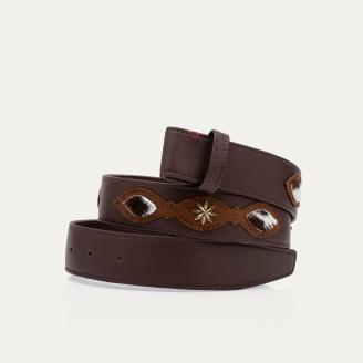 Patchwork Leather Rodeo Belt