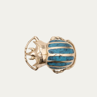 Golden Turquoise Beetle Baby Buckle