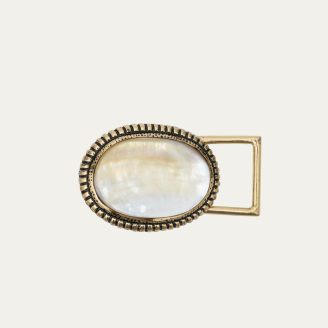 Mother of Pearl Golden Dallas Baby Buckle