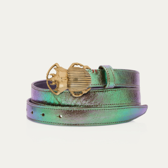 Moon Leather Gold Beetle Baby Belt