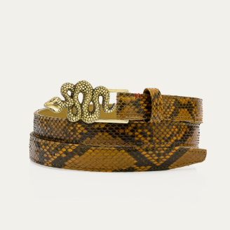 Baby Ceinture Python Ranch Serpent Doré