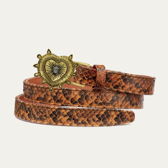 Baby Ceinture Python Moka Ex-Voto