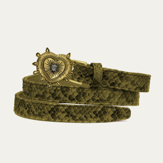 Baby Ceinture Python Kaki Ex-Voto