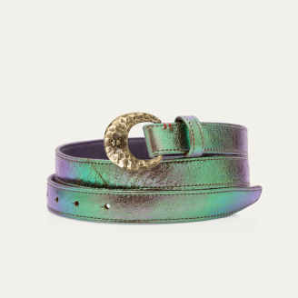 Baby Ceinture Cuir Lune Demi Lune Or