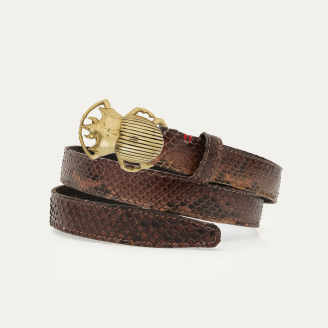 Tiger Eye Python Golden Beetle Baby Belt