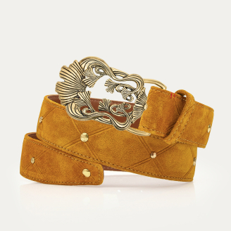 Yellow Suede Ginko Belt