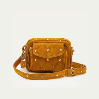 Studded Amber Leather Baby Charly Bag