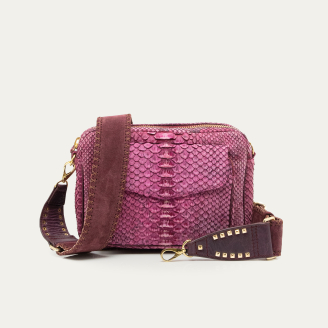 Mixed Purple Python Big Charly Bag