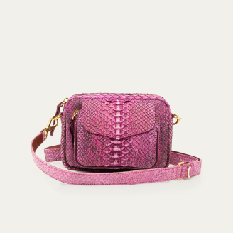 Mixed Purple Python Baby Charly Bag