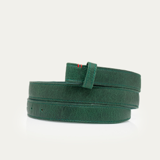 Crackled Green Emerald Leather Baby Belt