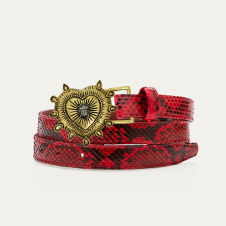 Baby Ceinture Python Rubis Ex-Voto