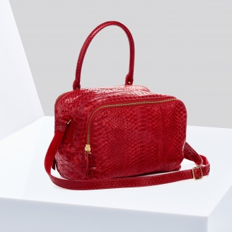 Python Shoulder Bag Lalya Red