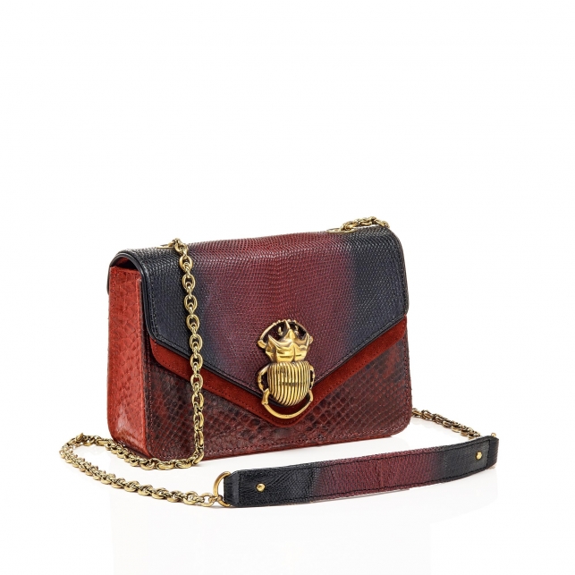 burgundy purse